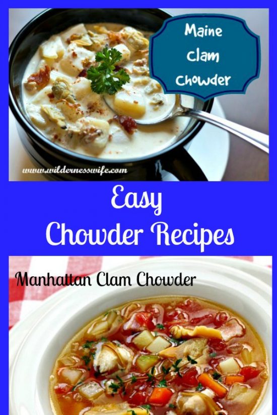 New England Clam Chowder or Manhattan Clam Chowder?