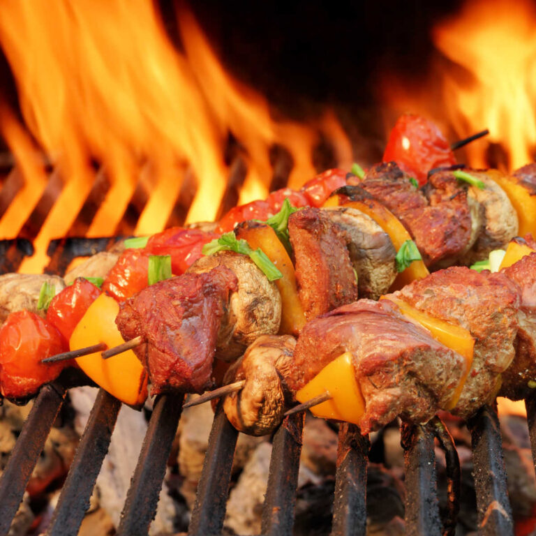 Thrillin' Grillin'- Grilled Beef, Chicken & Vegetable Kebabs